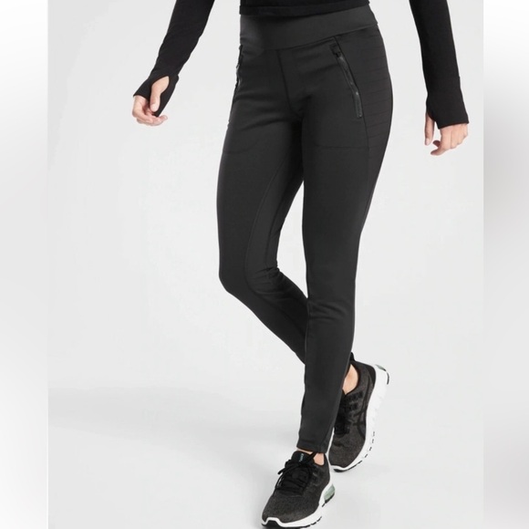 Athleta Pants - Athleta Peak Hybrid Fleece Tight in Black Size Medium Brand New With Tags